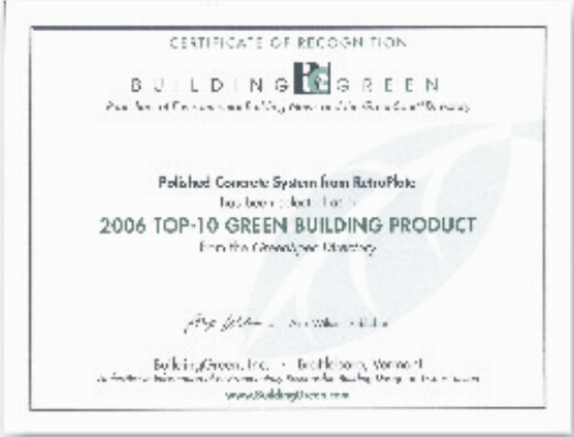 10大绿色建材证书